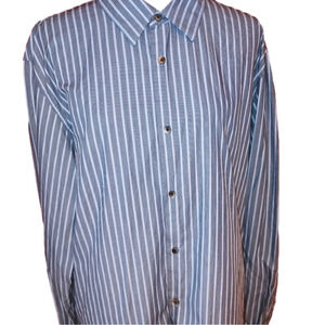 Calvin Klein Stripe Dress Button Shirt XL